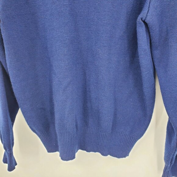 Vintage Hysport Australia International Pure New Wool Blue Zip Up Sweater 20 - Picture 16 of 16